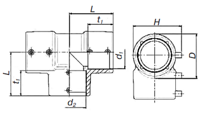 Равносторонний тройник э. с. SDR 11 PE 100 PN 10